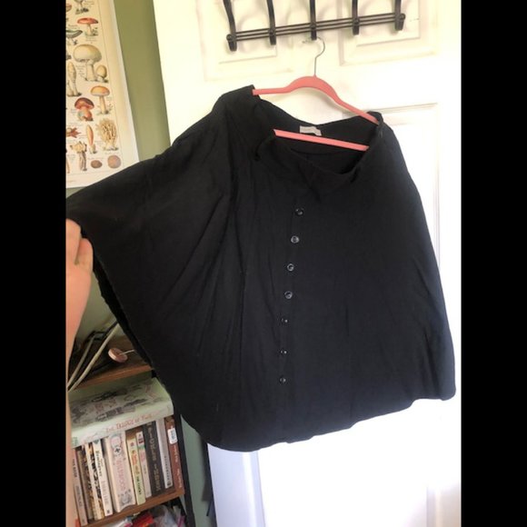 Belle Poque Black Vintage Style Button skirt XXL - Picture 4 of 9